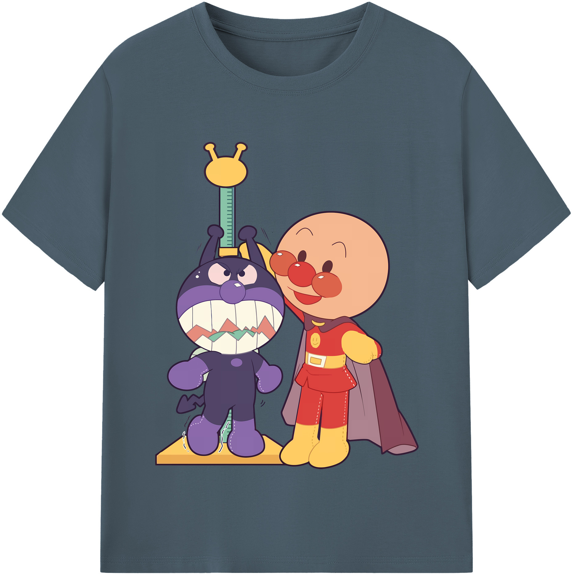 （画像用） アンパンマン Anpanman 綿100％半袖Tシャツ（フロントプリント）